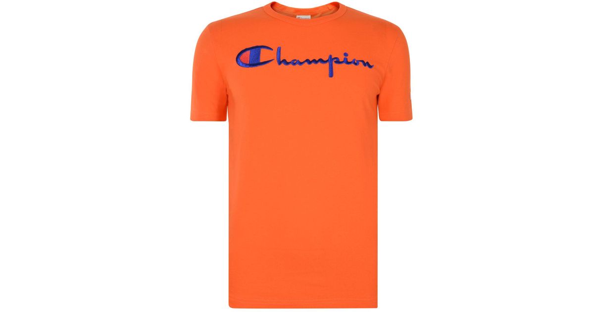 tee shirt champion orange
