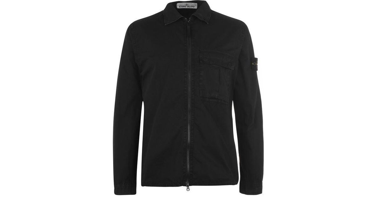 dyed canvas overshirt jacket