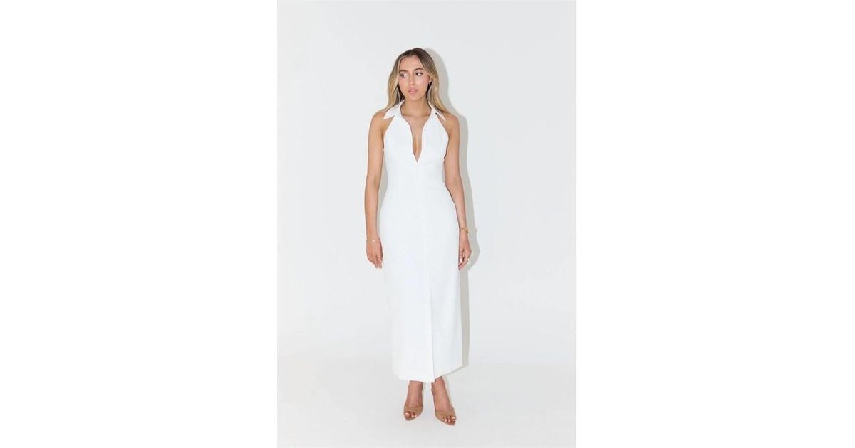 chinese dress ladies The Ultimate Muse Collar Maxi Dress Grey  Maxi Dresses