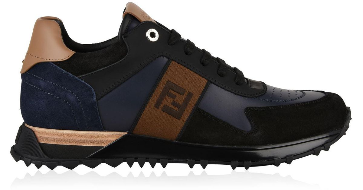 Fendi panel logo band trainers new arrivals