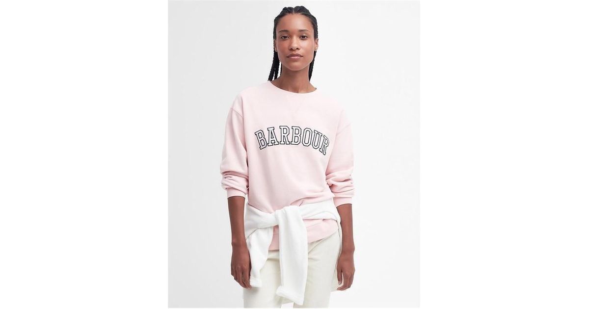 Barbour Northumberland Sweatshirt in Pink Lyst UK