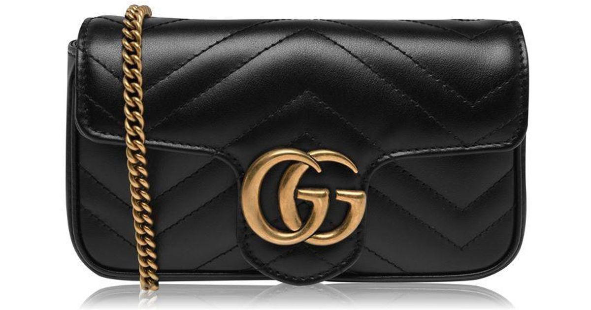Gucci Black Marmont Mini Woc Bag