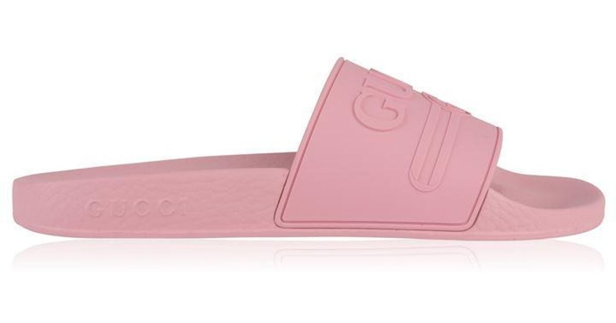 gucci pink sliders