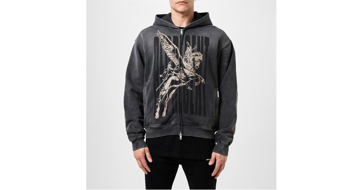 Represent Spirits マスコット ジップ パーカー エイジド Represent Spirits Mascot Zip Hoodie Vintage Black – CRUIZER