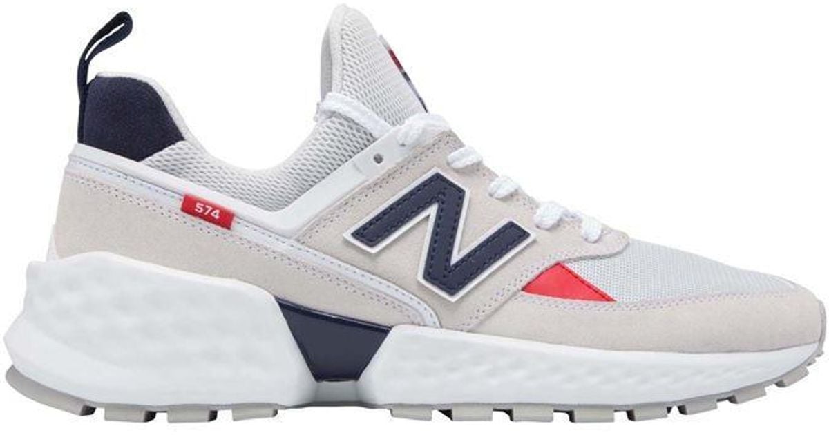 new balance 574 sport v2 triple white trainers