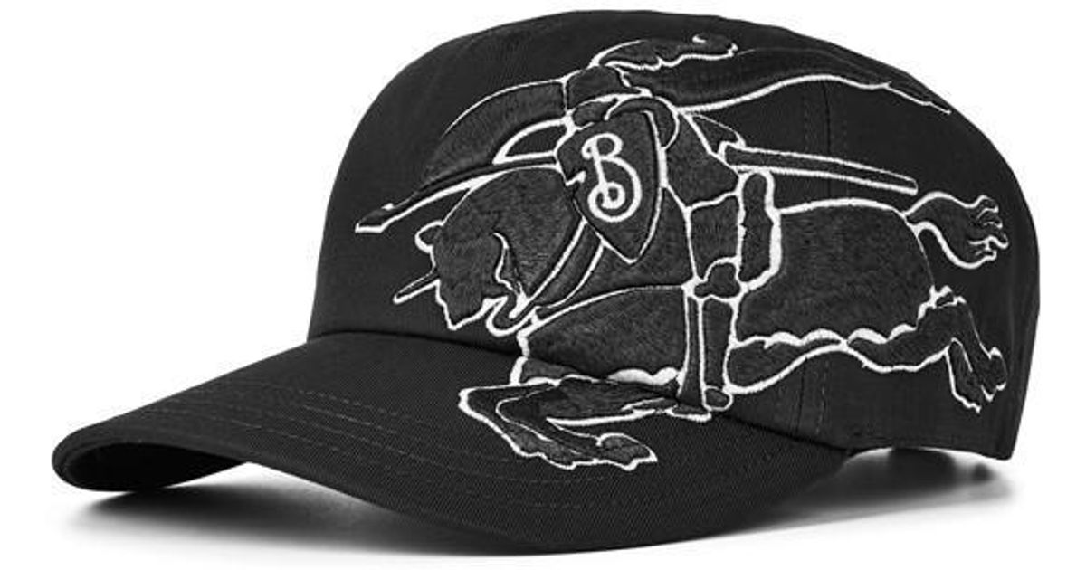 Burberry Horse Cap in Black for Men | Lyst UK