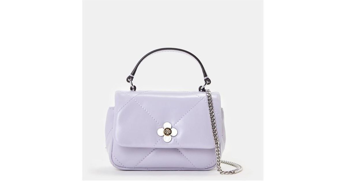 Tory Burch Tory Chain Wallet in Purple Lyst UK