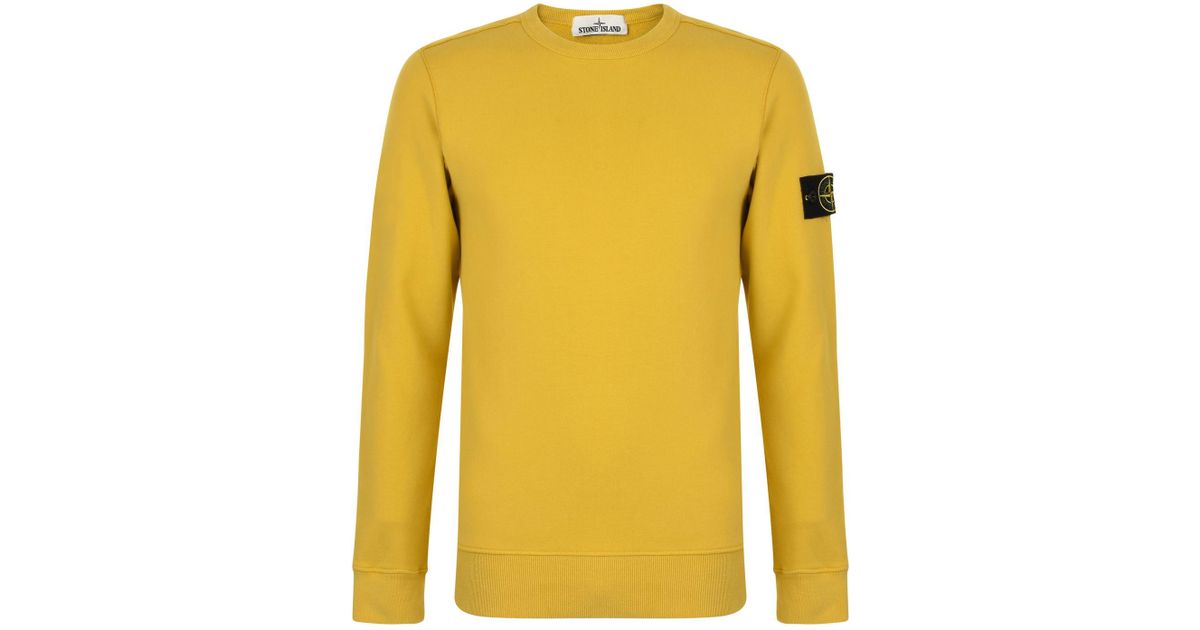 stone island badge sleeve sweatshirt