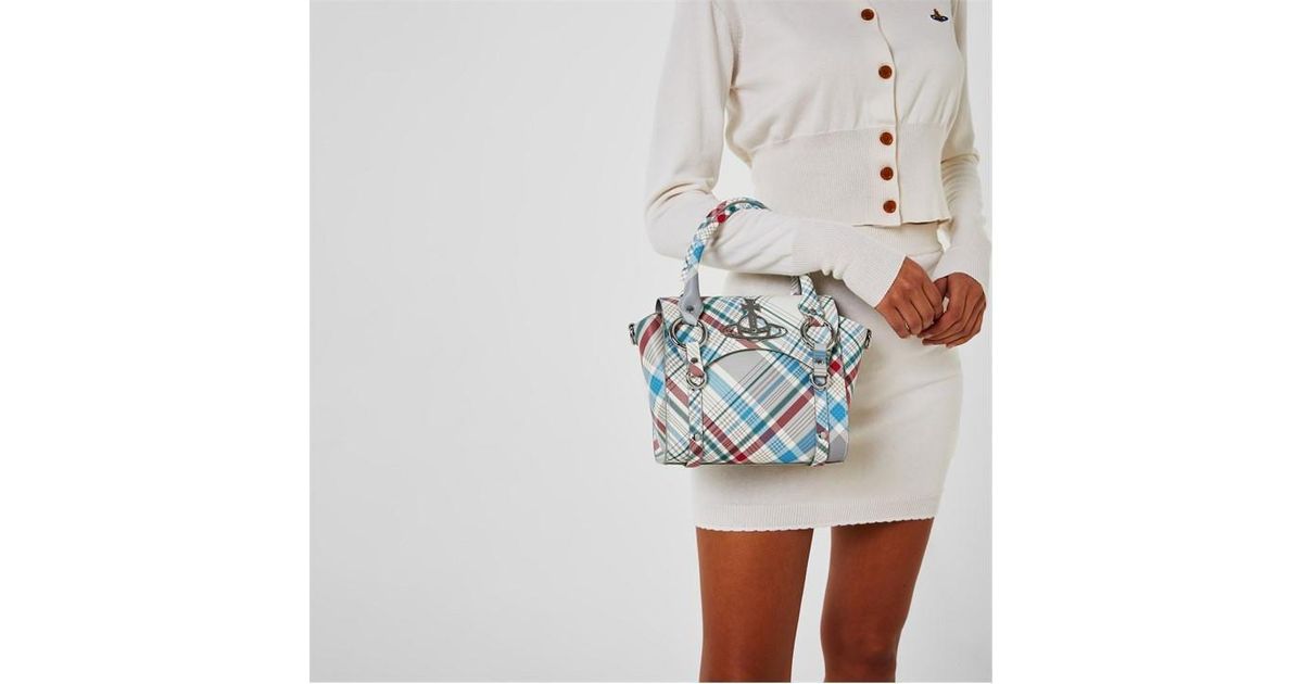 VIVIENNE WESTWOOD 2000'S Tartan vinyl handbag