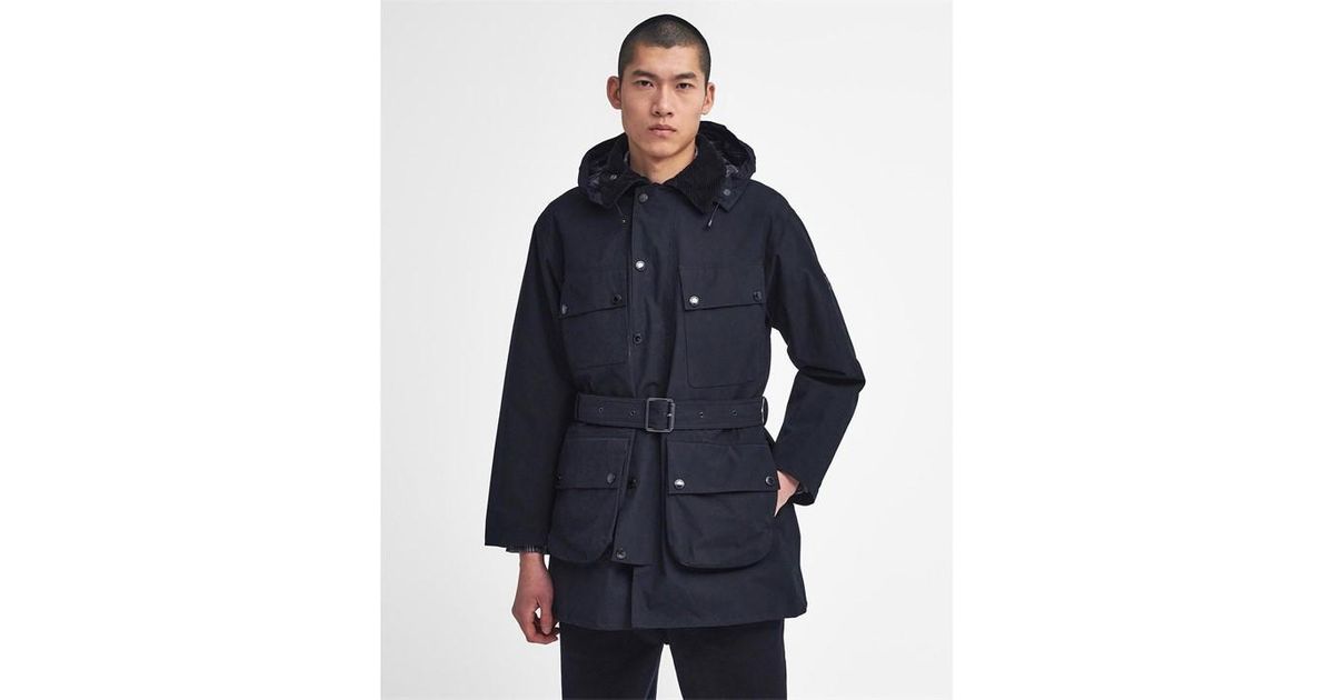 Barbour B.Intl Bardon Waterproof Rain Anorak in Blue for Men | Lyst UK
