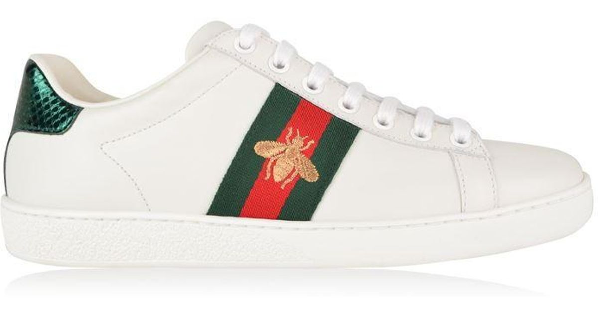 gucci ace embroidered bee