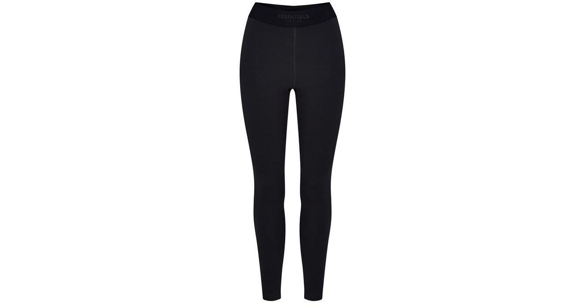 Fear of God ESSENTIALS Logo leggings in Black