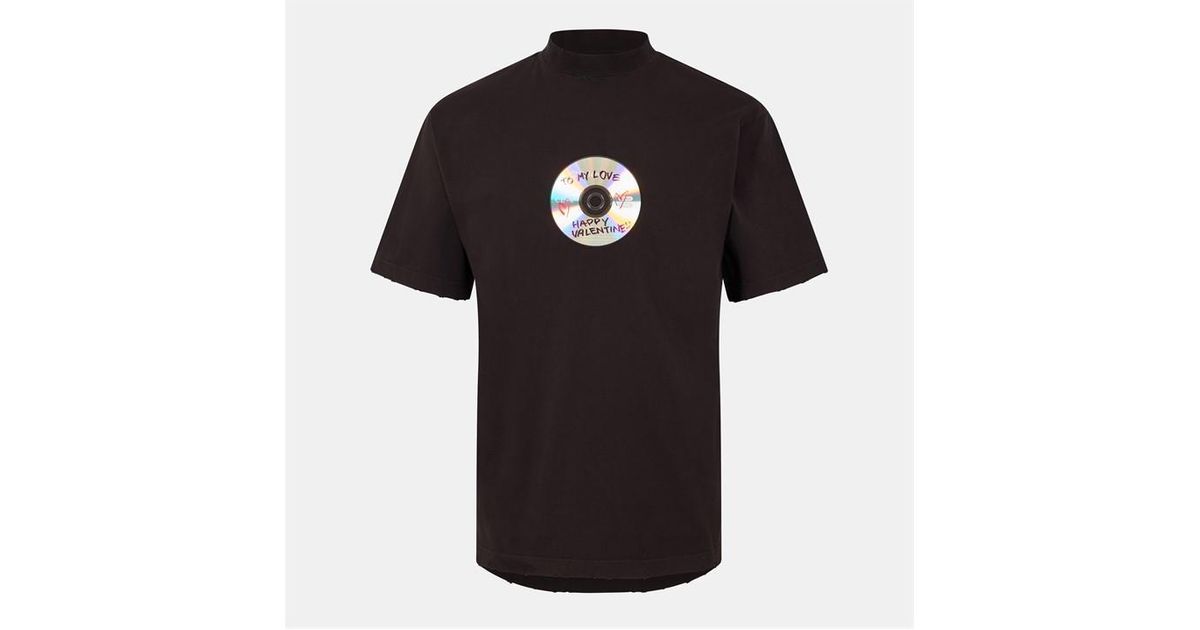 【BALENCIAGA】TO MY LOVE T シャツ Balenciaga Happy Valentines T-Shirt in Black for Men | Lyst UK
