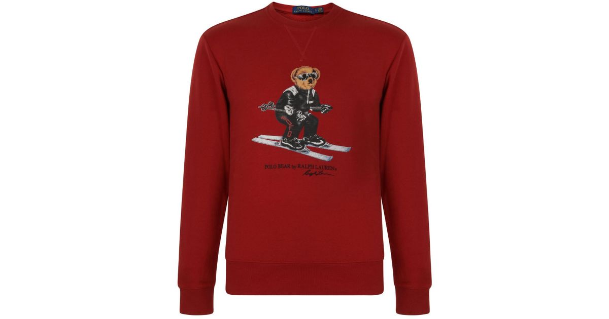 ralph lauren ski bear sweatshirt