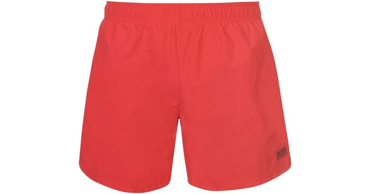 Hugo Boss Perch Swim Shorts Red