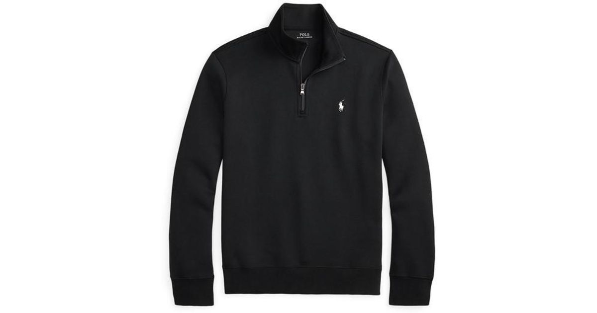 Polo Ralph Lauren Tech 1/4 Zip Fleece in Black for Men | Lyst UK