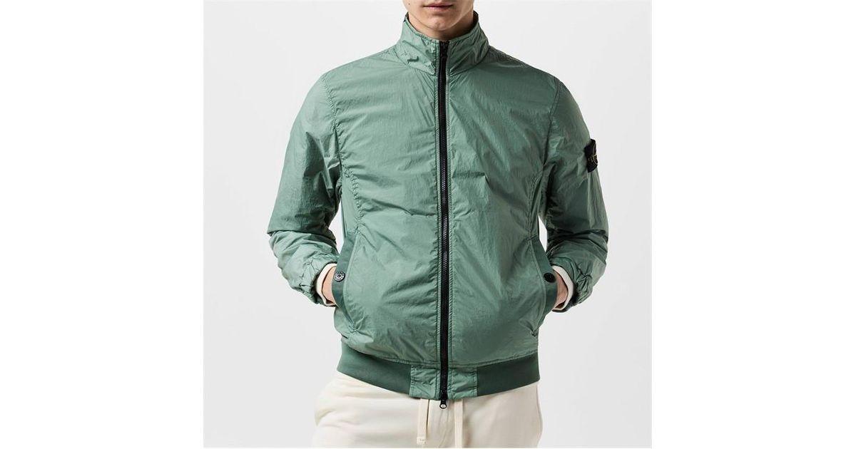 Green Stone Island Crinkle Rep Bomber Stone Island Crinkle Reps