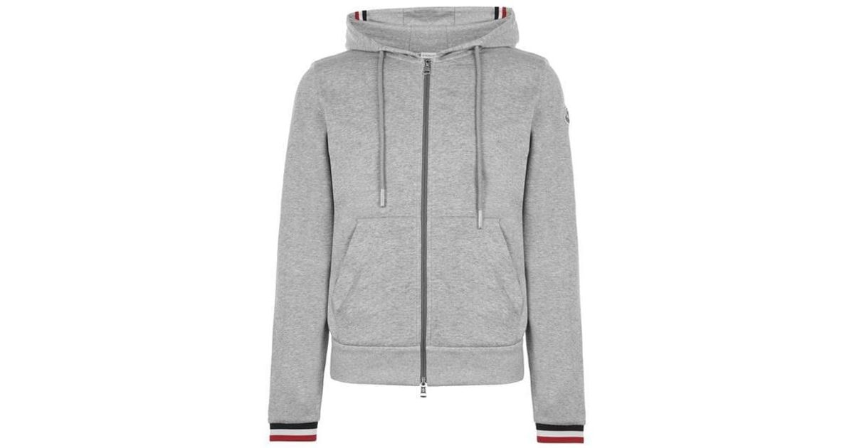 moncler grey zip hoodie