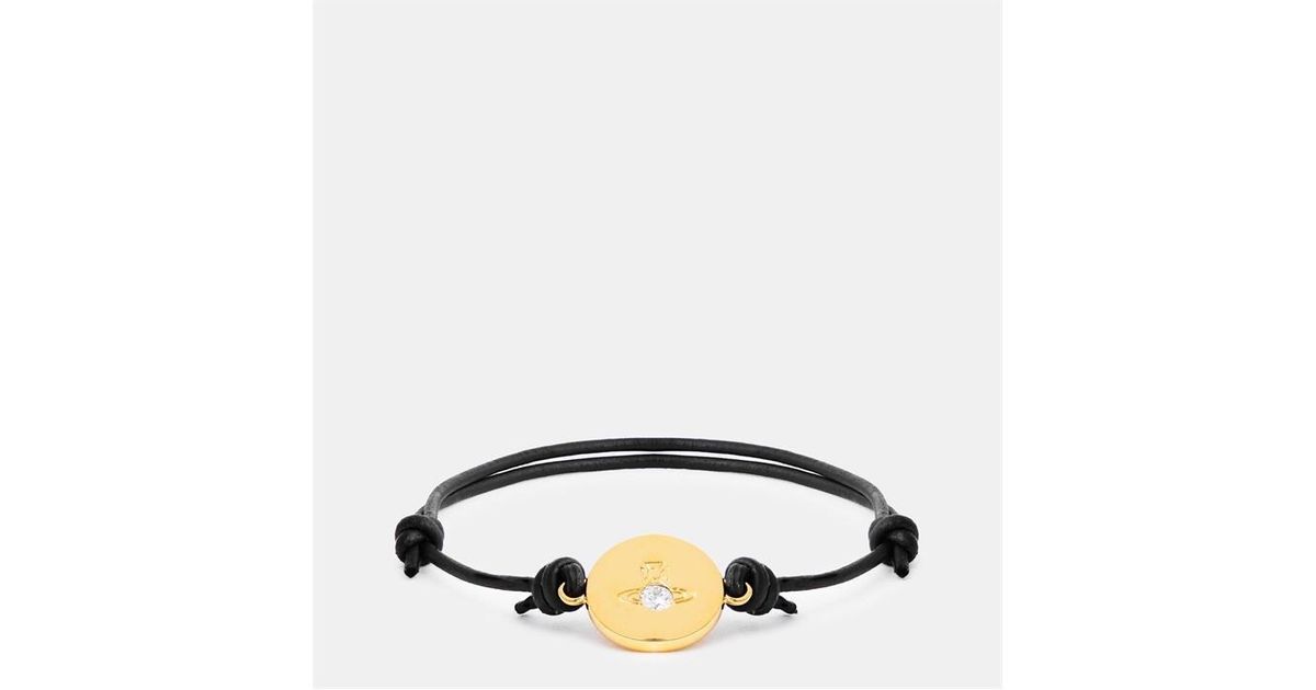 Vivienne Westwood Viv Lewis Orb Metal Chain Bracelet in Black for 