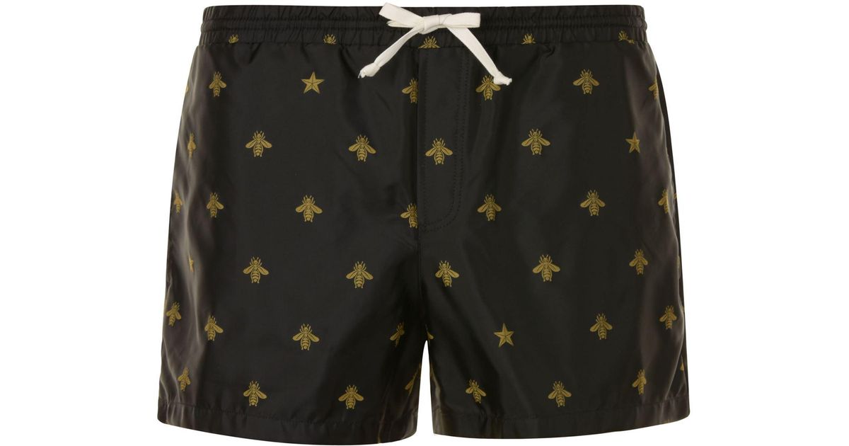 gucci swim shorts bee