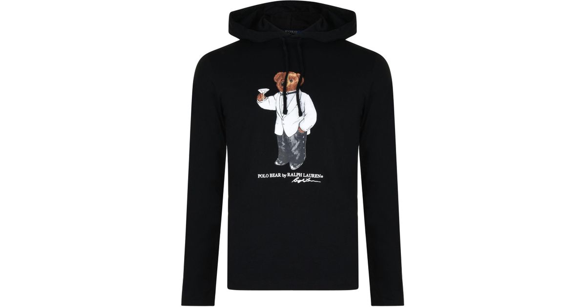 polo bear martini hoodie