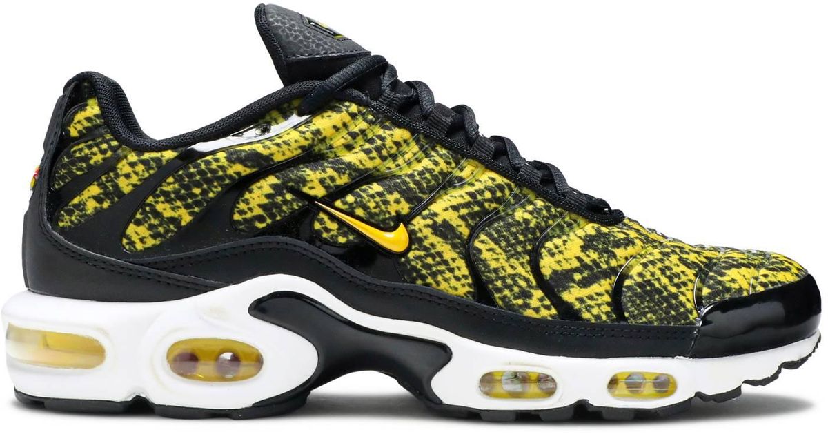 air max plus yellow and white