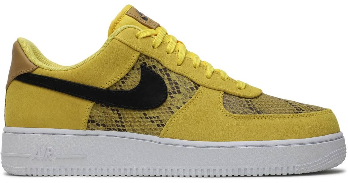 air force 1 yellow snakeskin