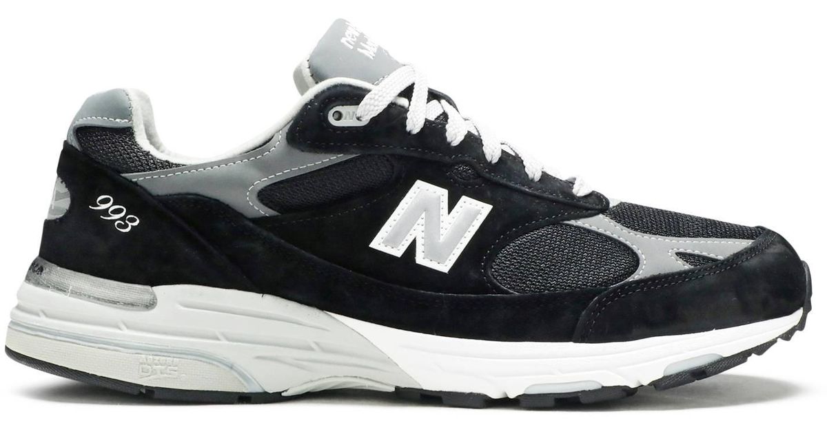 new balance 993 black leather