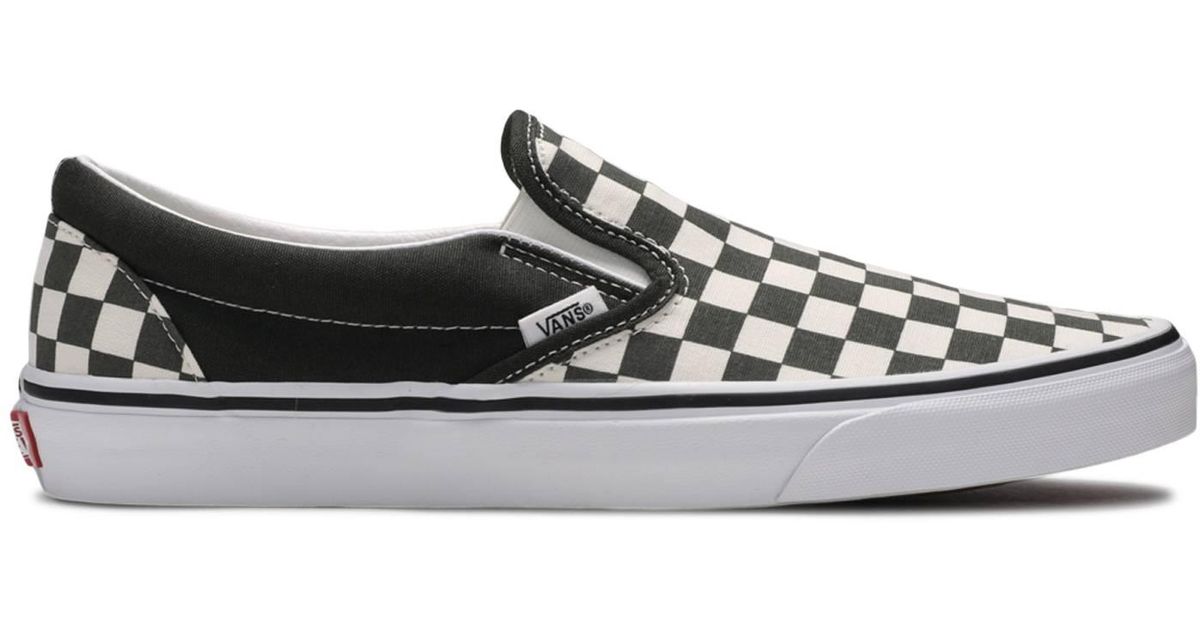 Vans Classic Slip-on 'forest Night Checkerboard' in Green for Men - Lyst