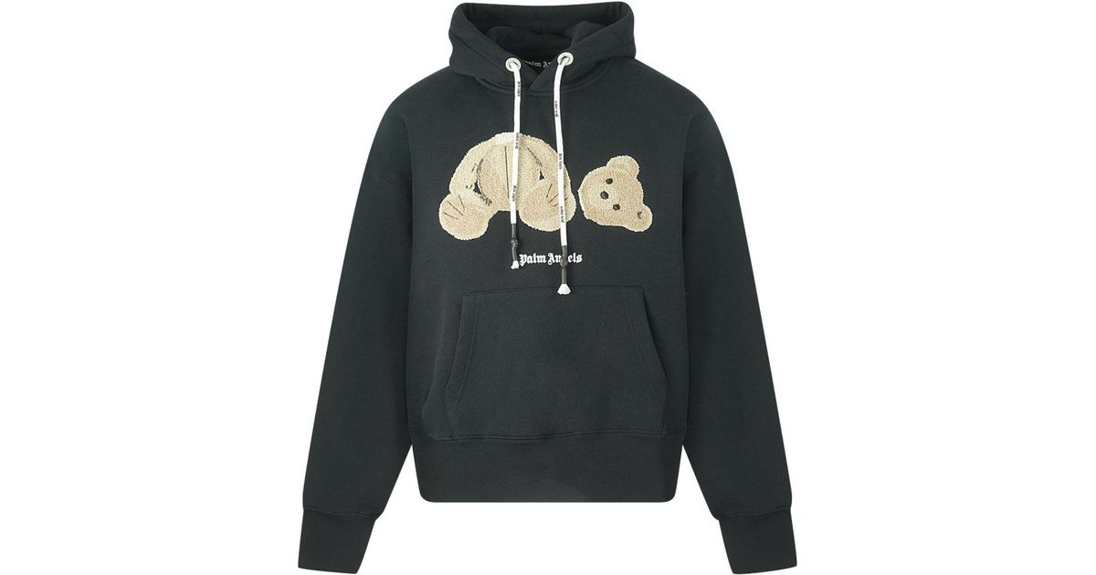 Palm Angels Pmbb058e20fle0031060 Hoodie in Gray for Men | Lyst