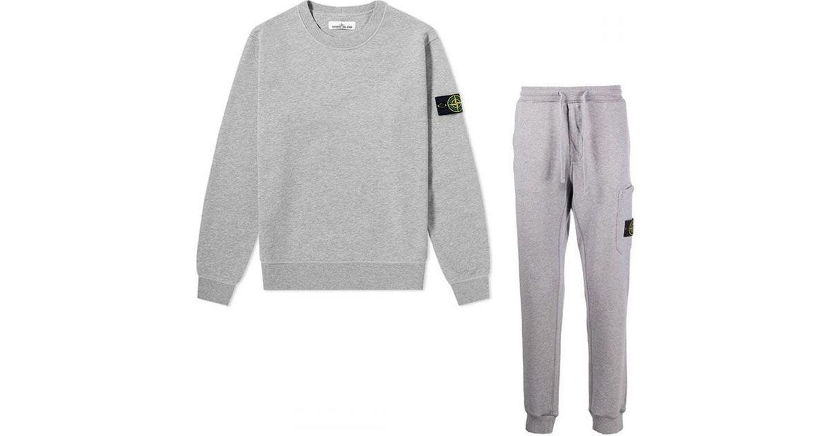 Stone Island Grey Tracksuit Set in Grey for Men | Lyst UK