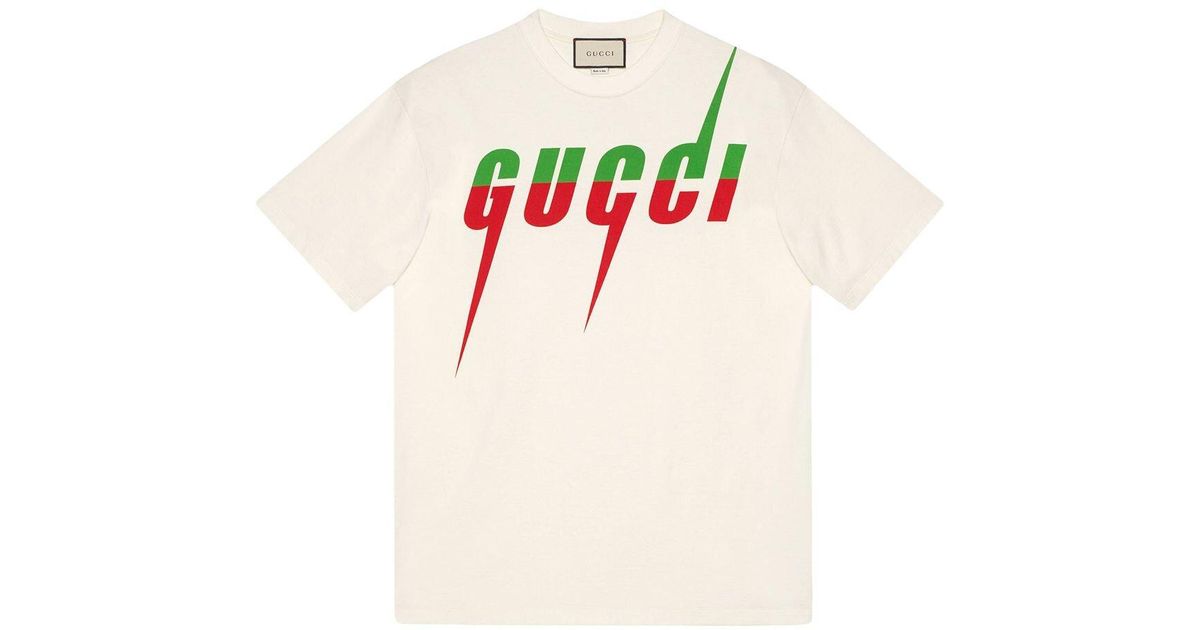 Gucci Tshirt With Blade Print in White for Men Lyst