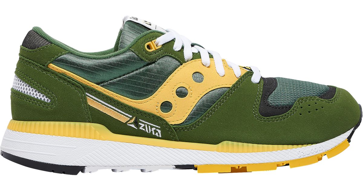 Saucony Synthetic Azura Running Shoes in Green/Yellow