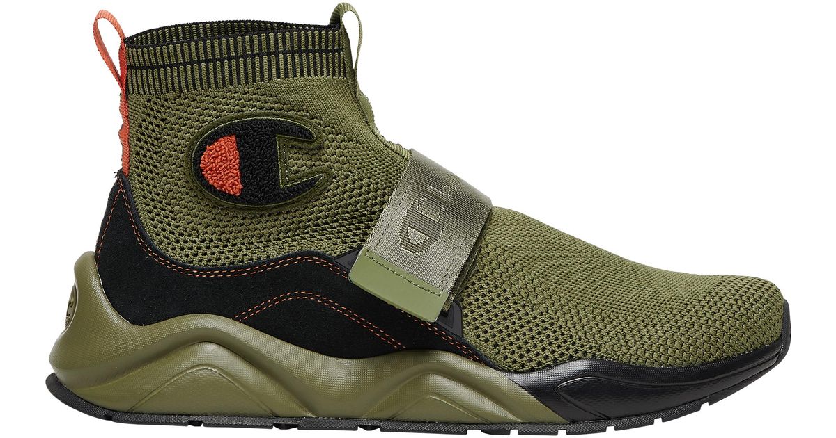 Champion Rubber Rally Lockdown Basketball Shoes in Olive Champion Rubber Rally Lockdown Basketball Shoes in Olive