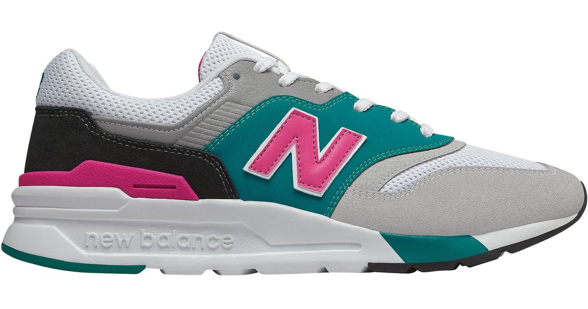 new balance 997h grey teal pink