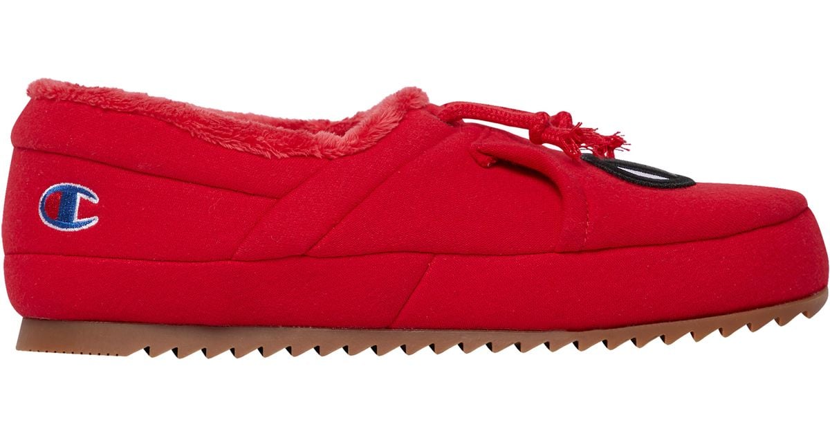 red champion house shoes