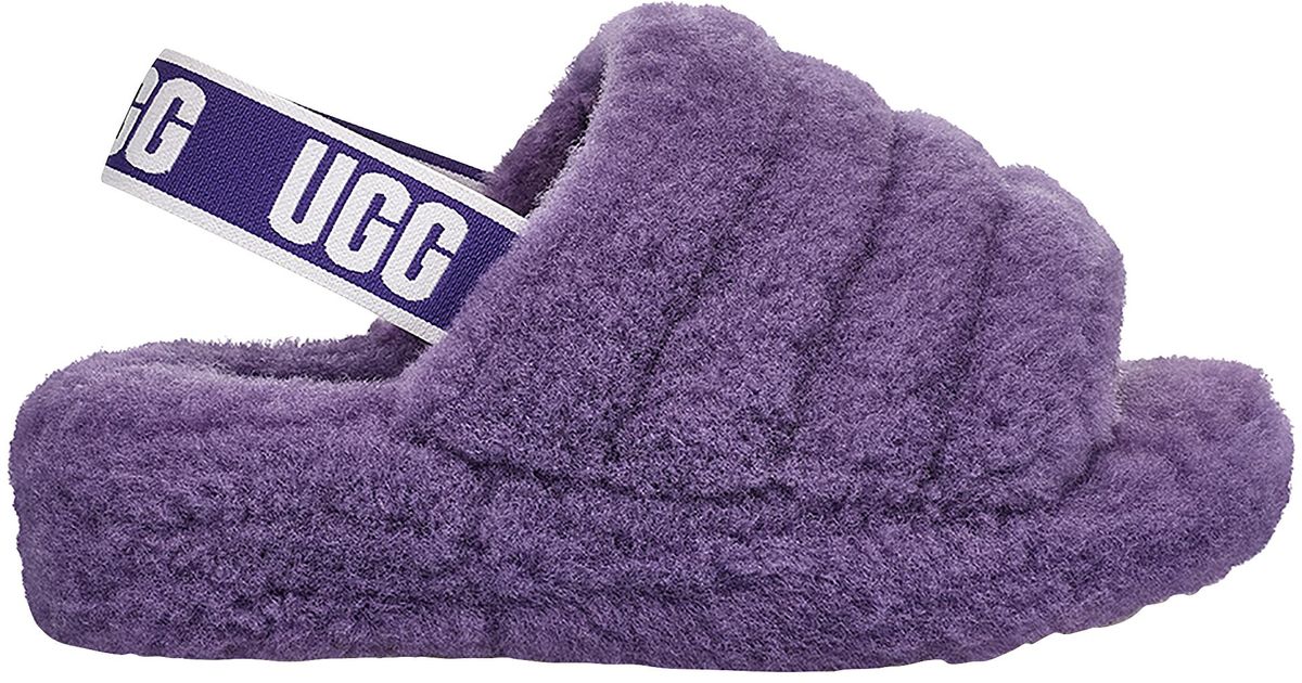 purple ugg slides