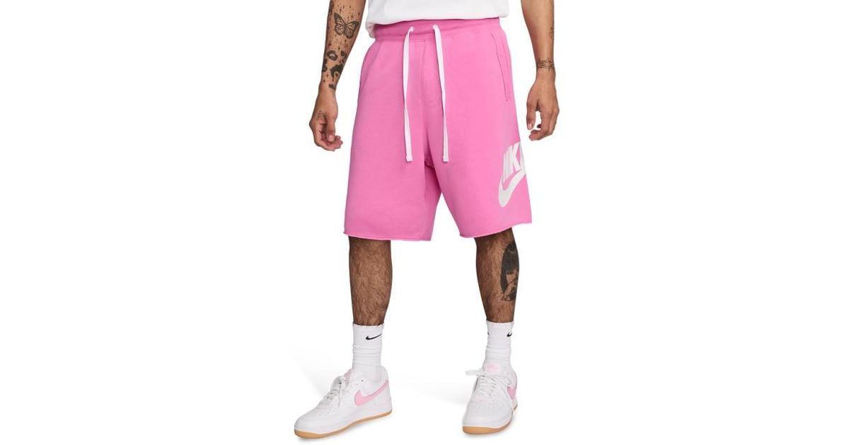 pantalon corto nike rosa hombre