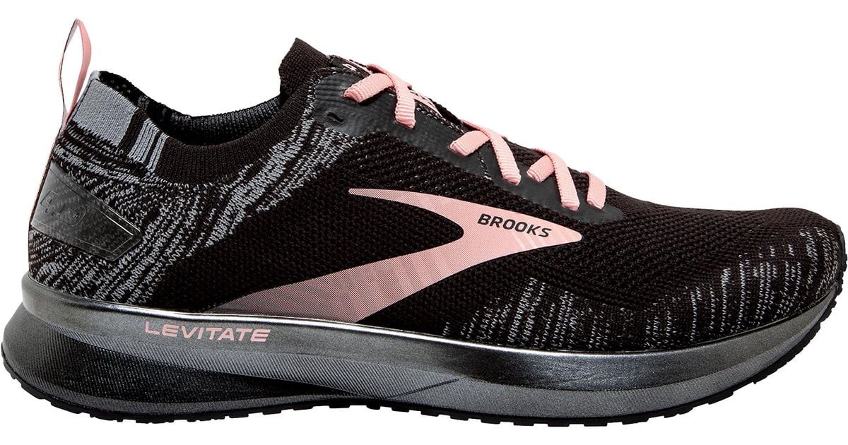 Brooks Levitate 4 Running Shoes in Black/Gray/Coral Cloud (Black) Lyst