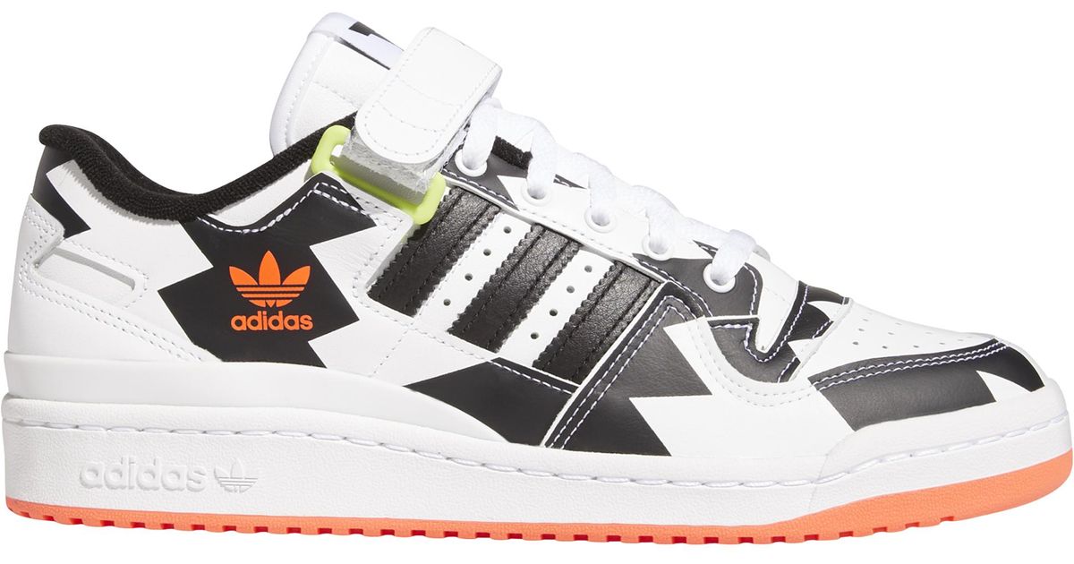 adidas Lace Forum Low X Trae Young Basketball Shoes in Black/White