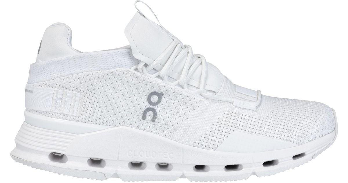 On Lace Cloudnova - Running Shoes in White/White (White) - Lyst