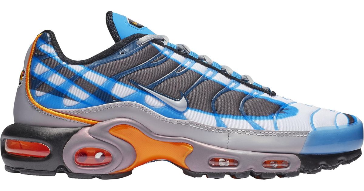 orange and blue air max plus