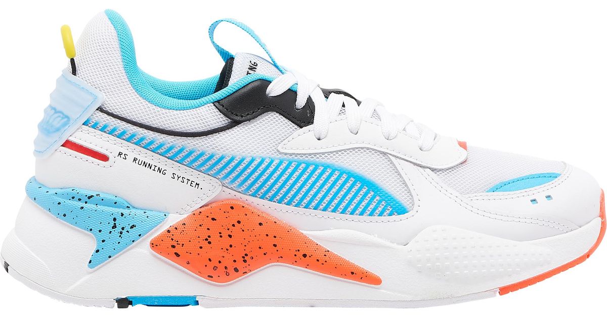 red white and blue puma