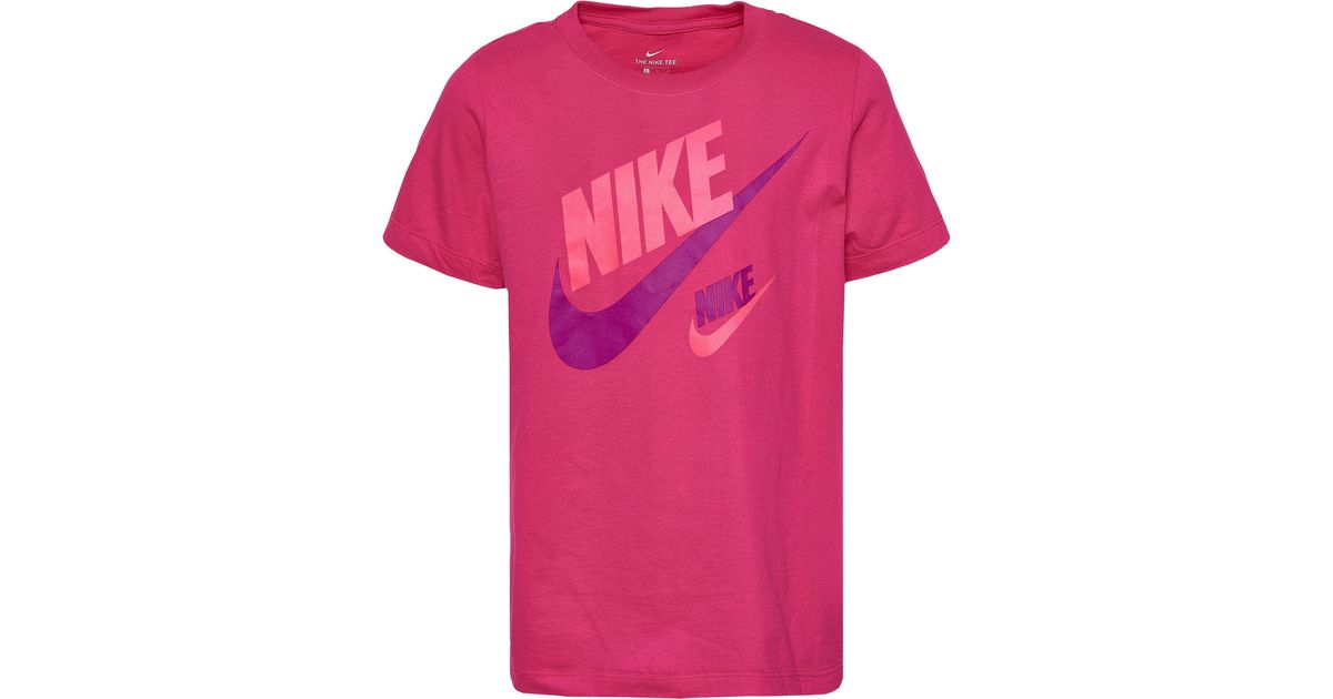 pink and purple nike shirt
