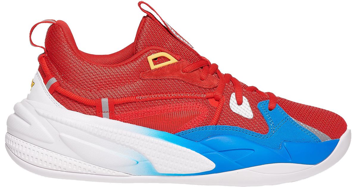 blue and red puma