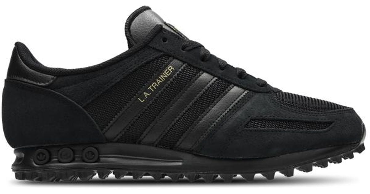adidas La Trainer Sneakers in Black for Men Lyst UK