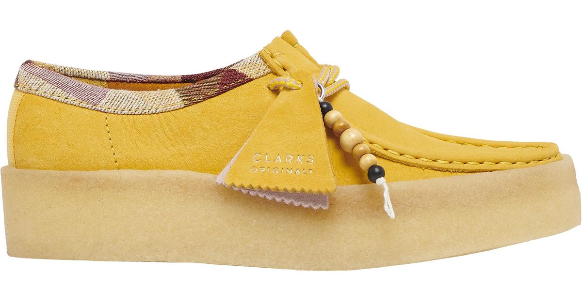 Clarks Suede Wallabee Shoes in Yellow/Yellow (Yellow) Lyst