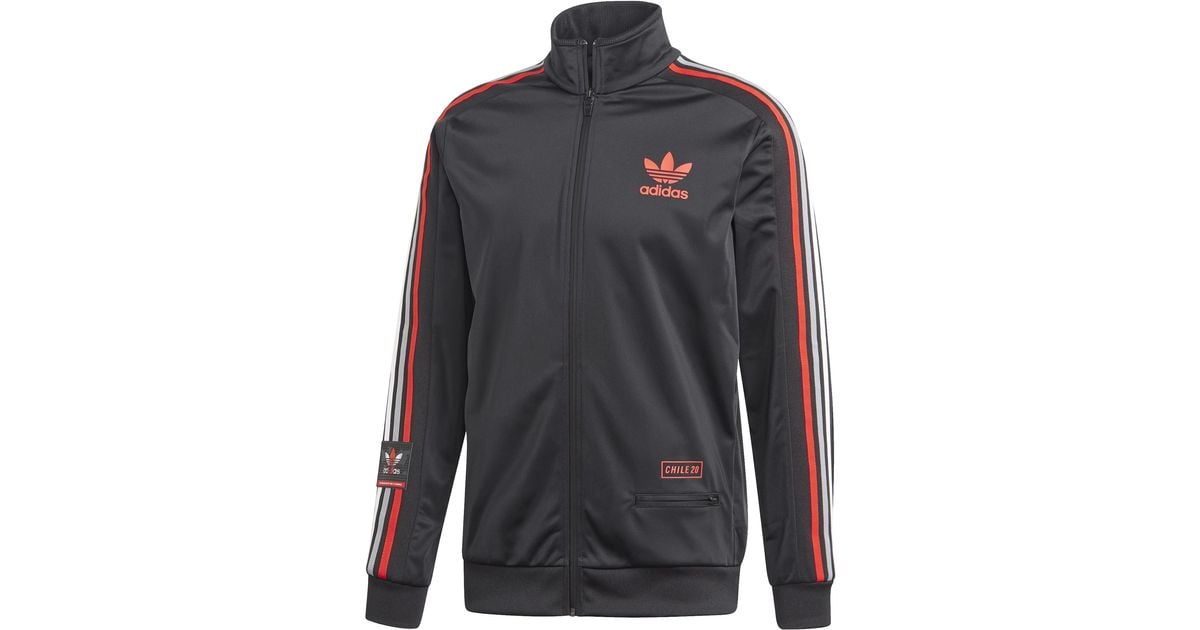 adidas Originals Synthetic Chile 20 Track Jacket in Black/Red (Black) for  Men | Lyst