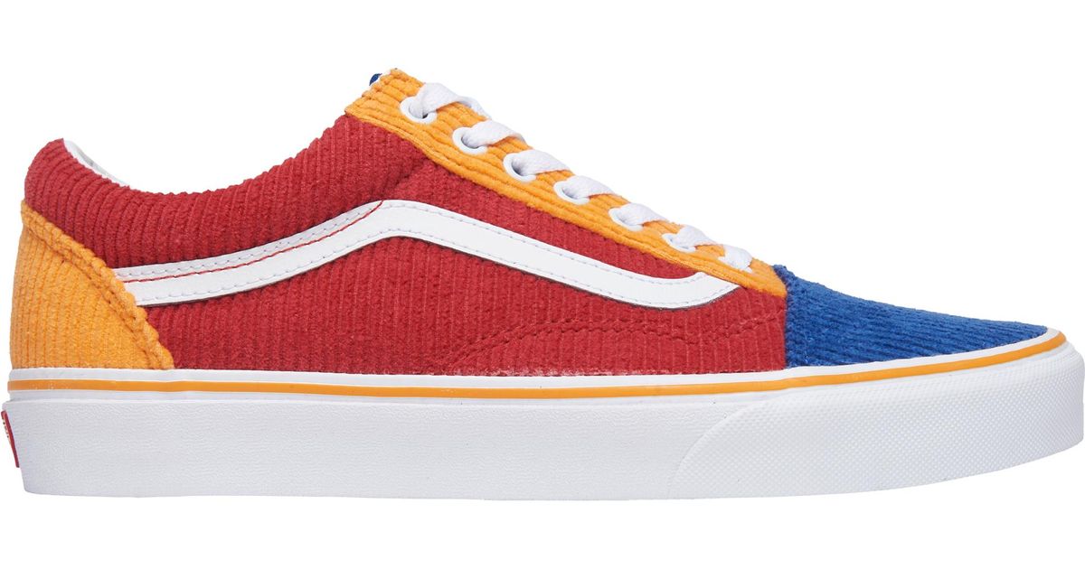 blue and orange vans shoes