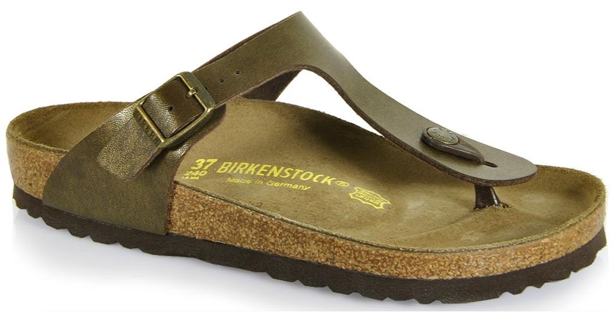 Birkenstock Thong Sandal in Brown | Lyst